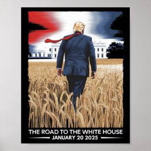 Póster Presidente Donald Trump Día de Inauguración 2025 V