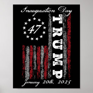 Póster Presidente Donald Trump, inauguración de la presid