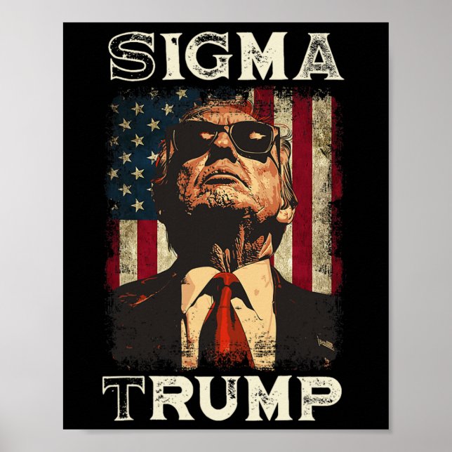 Póster Presidente Donald Trump - Sigma Trump (Frente)