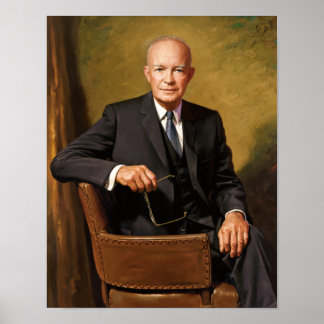 Póster Presidente Eisenhower Painting