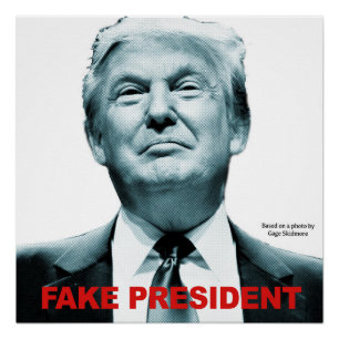Póster Presidente falso (Trump)