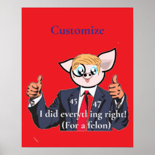 Póster Presidente Felón Thunder_Cove