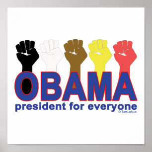 PÓSTER PRESIDENTE FOR EVERYONE DE OBAMA