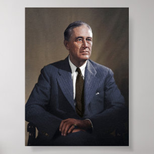 Póster Presidente Franklin D. Roosevelt