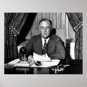 Póster Presidente Franklin Roosevelt