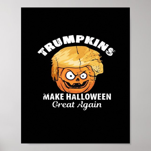 Póster Presidente Funny Trumpkins Halloween (Frente)