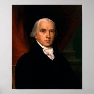 Póster Presidente James Madison Portrait - John Vanderlyn