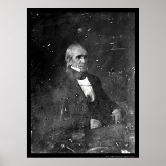 Póster Presidente James Polk Daguerreotype 1849