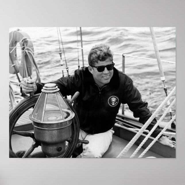 Póster Presidente John Kennedy Sailing (Frente)