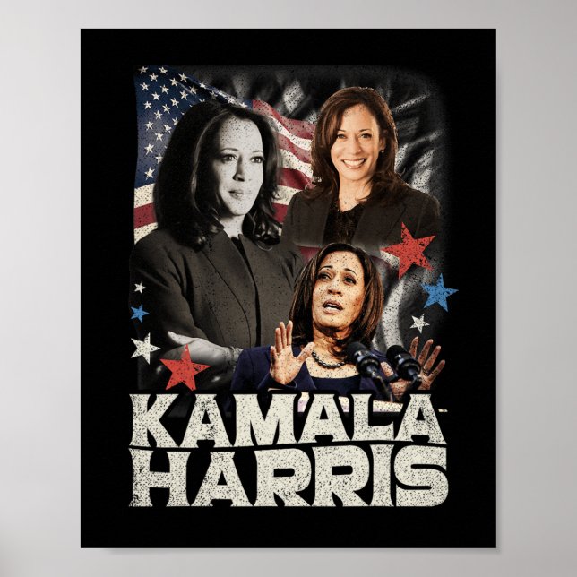 Póster Presidente Kamala Harris No vamos a regresar al 20 (Frente)