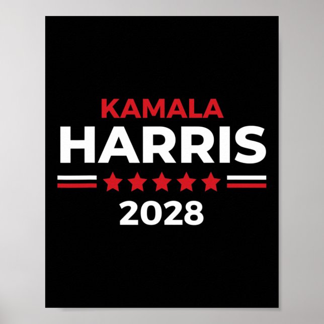 Póster Presidente Kamala Harris Para Presidente 2028 (Frente)