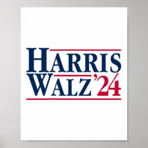 Póster Presidente Kamala Harris Tim Walz Vp Brat Cat Ladi