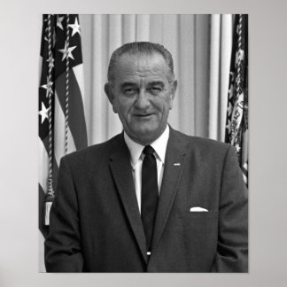 Póster Presidente Lyndon Johnson