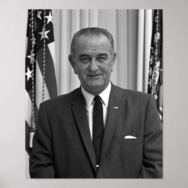 Póster Presidente Lyndon Johnson (Frente)