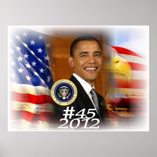 Póster Presidente Obama 2012 #45 (Frente)