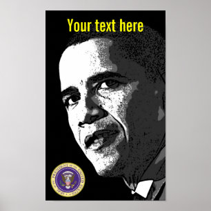 Póster presidente Obama - Poster - plantilla