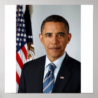 Póster Presidente Obama, retrato oficial