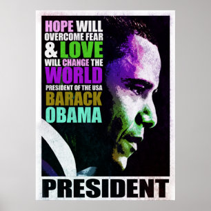 Póster Presidente Obama VIntage Poster
