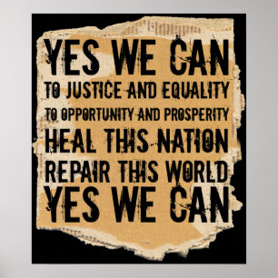 PÓSTER PRESIDENTE OBAMA-YES WE CAN POSTER