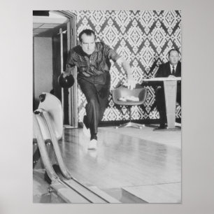 Póster Presidente Richard Nixon que rueda en la Casa