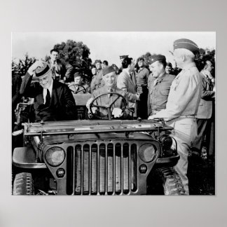 Póster Presidente Roosevelt y General Patton - 1943