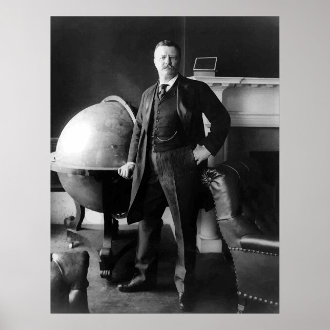 Póster Presidente Theodore Roosevelt (Frente)