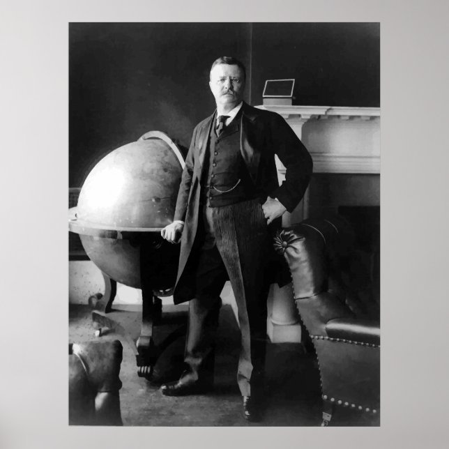 Póster Presidente Theodore Roosevelt (Frente)