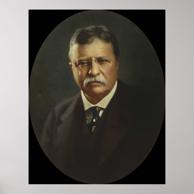 Póster Presidente Theodore Roosevelt (Frente)