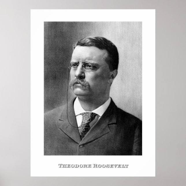 Póster Presidente Theodore Roosevelt (Frente)