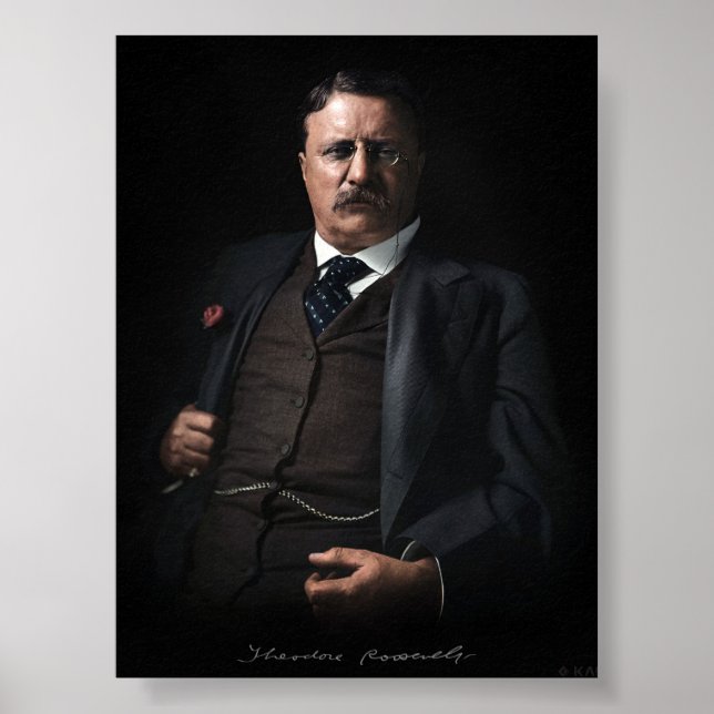 Póster Presidente Theodore Roosevelt (Frente)