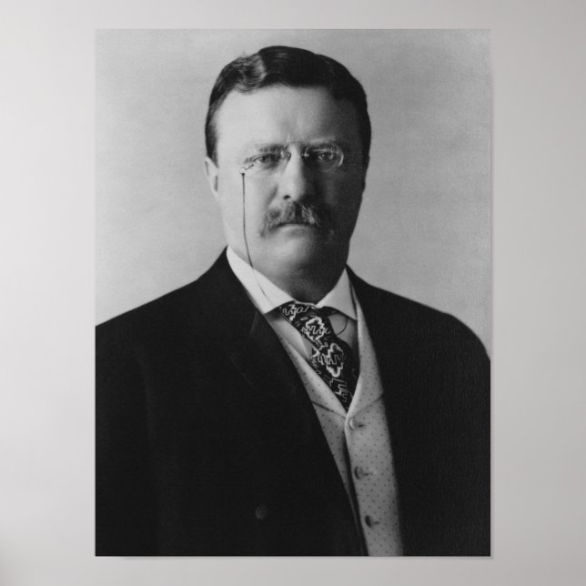 Póster Presidente Theodore Roosevelt - 1904 (Frente)