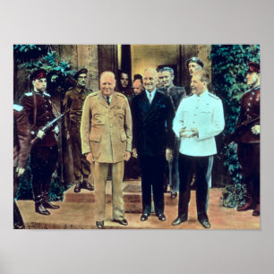 Póster Presidente Truman y Joseph Stalin