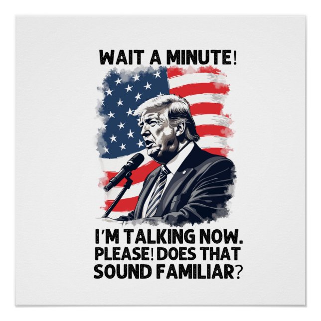 Póster Presidente Trump 2024 (Anverso)