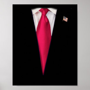 Póster Presidente Trump de Estados Unidos demanda disfraz