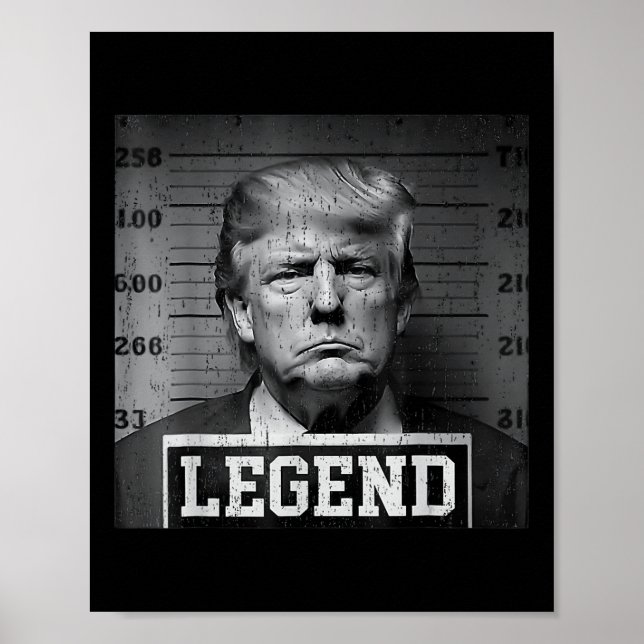 Póster Presidente Trump Mug Shot (Frente)