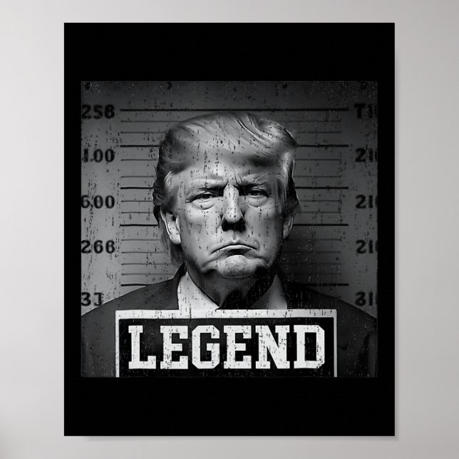Póster Presidente Trump Mug Shot (Frente)