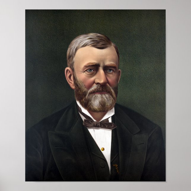 Póster Presidente Ulysses S. Grant - Historia de los Esta (Frente)