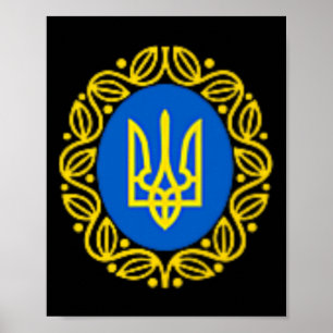 Póster Presidente Volodymyr Zelensky Ucrania Emb Ucrania