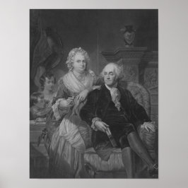 Póster Presidente Washington En Casa