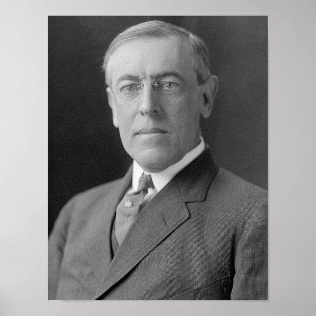 Póster Presidente Woodrow Wilson (Frente)