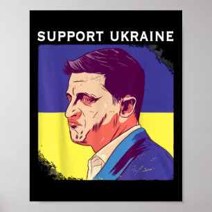 Póster Presidente Zelensky Ucrania Volodymyr Zelensky Ucr
