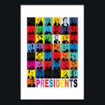 Póster Presidentes de estilo pop<br><div class="desc">Ponga a nuestros presidentes en su muro.</div>