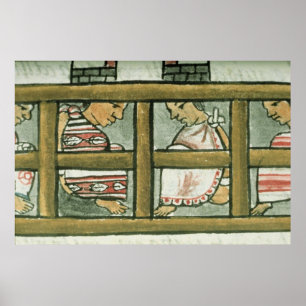Póster Presos aztecas, del 'Codex florentino