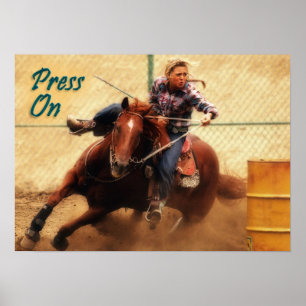 Póster Press On Motivational Poster
