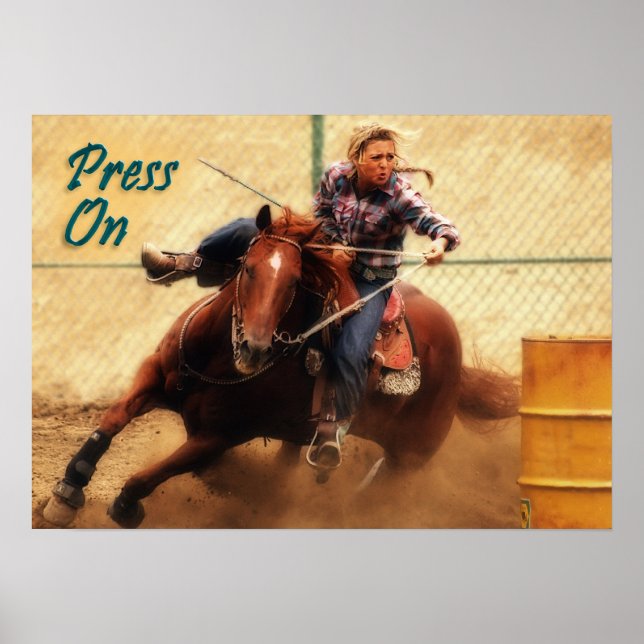 Póster Press On Motivational Poster (Frente)