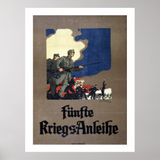 Póster Préstamo austriaco de la Quinta Guerra (blanco)
