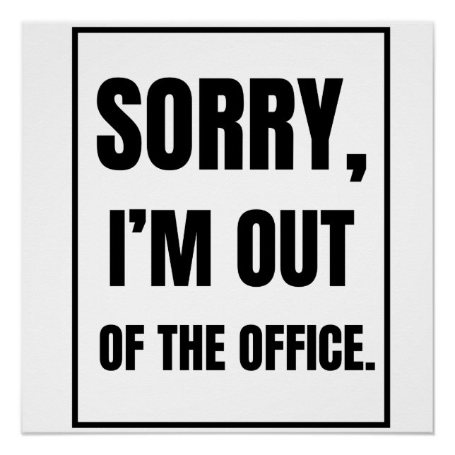 Póster presupuesto de oficina (Anverso)