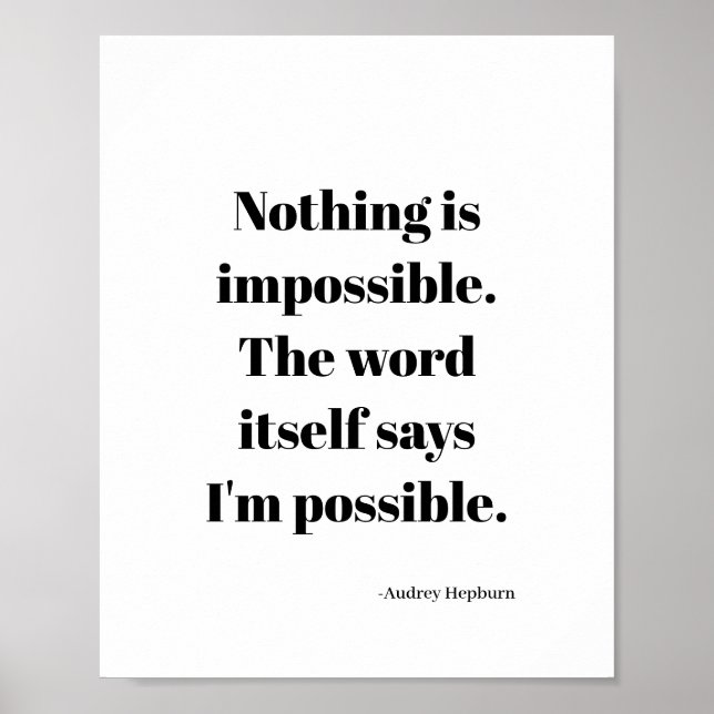 Póster presupuesto motivacional inspirador (Frente)