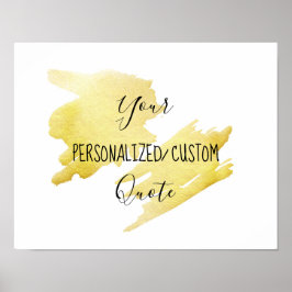 Póster presupuesto personalizado personalizado de Relieve