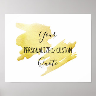 Póster presupuesto personalizado personalizado de Relieve
